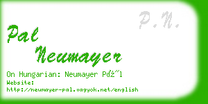 pal neumayer business card